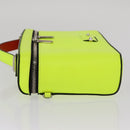 Christian Louboutin Hand Bag Leather Light Yellow Silver Auth bs32862-5