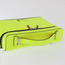 Christian Louboutin Hand Bag Leather Light Yellow Silver Auth bs32862-6