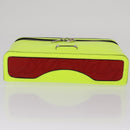 Christian Louboutin Hand Bag Leather Light Yellow Silver Auth bs32862-9