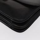 CELINE Shoulder Bag Leather Black Gold Auth bs32863-15