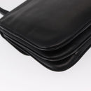 CELINE Shoulder Bag Leather Black Gold Auth bs32863-16
