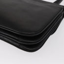 CELINE Shoulder Bag Leather Black Gold Auth bs32863-17