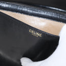 CELINE Shoulder Bag Leather Black Gold Auth bs32863-11