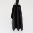 CELINE Shoulder Bag Leather Black Gold Auth bs32863-3