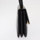 CELINE Shoulder Bag Leather Black Gold Auth bs32863-4