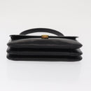 CELINE Shoulder Bag Leather Black Gold Auth bs32863-5