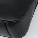 GUCCI Bamboo Hand Bag Leather 2way Black Gold 001 1998 1638 Auth bs32867-12
