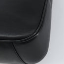 GUCCI Bamboo Hand Bag Leather 2way Black Gold 001 1998 1638 Auth bs32867-14