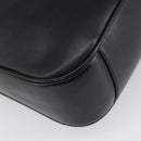 GUCCI Bamboo Hand Bag Leather 2way Black Gold 001 1998 1638 Auth bs32867-15