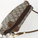 GUCCI GG Plus Supreme Shoulder Bag PVC Beige Gold Auth bs32868-6