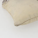 PRADA Shoulder Bag Nylon Beige Silver Auth bs32871-11