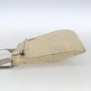 PRADA Shoulder Bag Nylon Beige Silver Auth bs32871-4