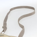 PRADA Shoulder Bag Nylon Beige Silver Auth bs32871-8