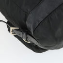 PRADA Backpack Nylon Black Silver Auth bs32876-9