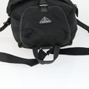 PRADA Backpack Nylon Black Silver Auth bs32876-6