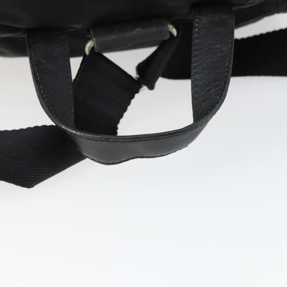 PRADA Backpack Nylon Black Silver Auth bs32876