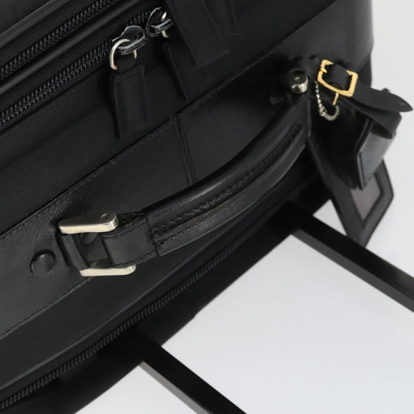PRADA Draagtas Nylon Zwart Zilver Auth bs32877