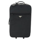 PRADA Draagtas Nylon Zwart Zilver Auth bs32877-13