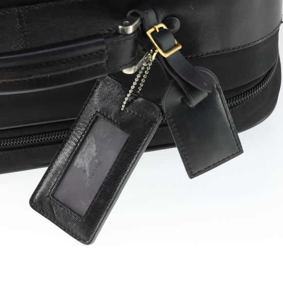 PRADA Draagtas Nylon Zwart Zilver Auth bs32877