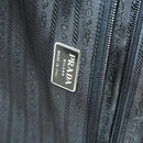 PRADA Draagtas Nylon Zwart Zilver Auth bs32877-26
