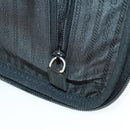 PRADA Draagtas Nylon Zwart Zilver Auth bs32877-27