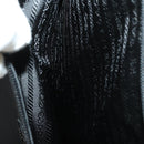 PRADA Draagtas Nylon Zwart Zilver Auth bs32877-28