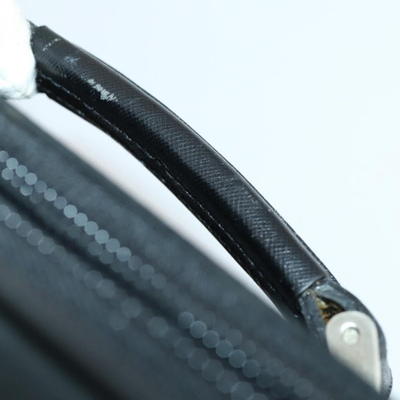 PRADA Draagtas Nylon Zwart Zilver Auth bs32877