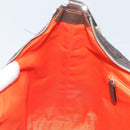 BVLGARI Shoulder Bag Canvas Brown Silver Auth bs32878-18