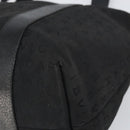 BVLGARI Tote Bag Canvas Black Silver Auth bs32879-9
