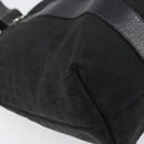 BVLGARI Tote Bag Canvas Black Silver Auth bs32879-16