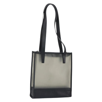 LOEWE Tote Bag Vinyl Black Auth bs32880