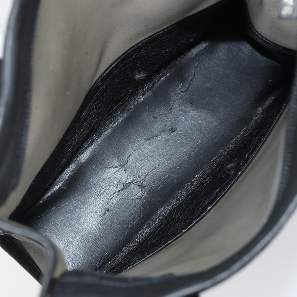 LOEWE Tote Bag Vinyl Black Auth bs32880