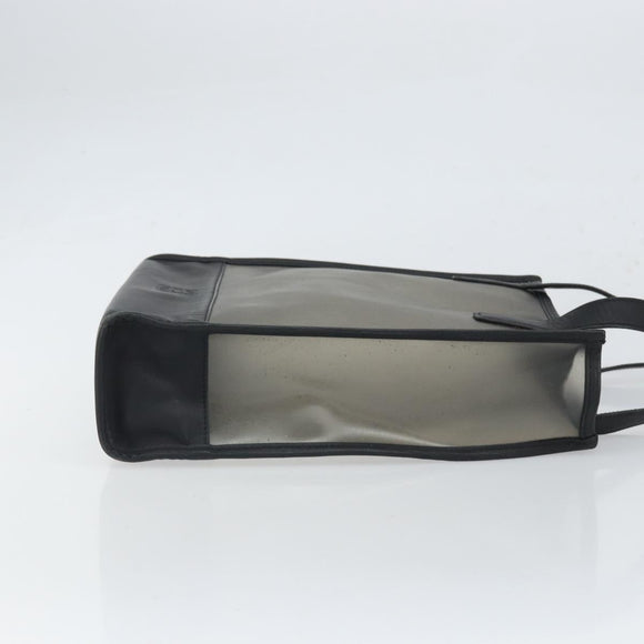 LOEWE Tote Bag Vinyl Black Auth bs32880
