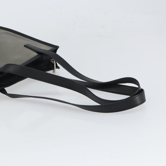 LOEWE Tote Bag Vinyl Black Auth bs32880