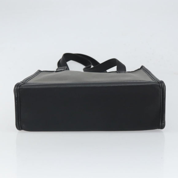 LOEWE Tote Bag Vinyl Black Auth bs32880