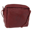 LOEWE Shoulder Bag Leather Red Auth bs32881-1