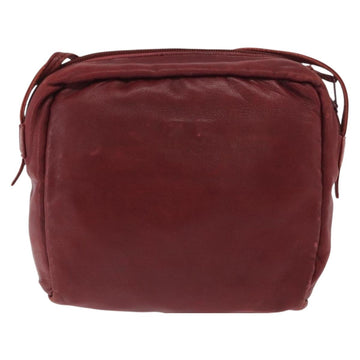 LOEWE Shoulder Bag Leather Red Auth bs32881 - 0