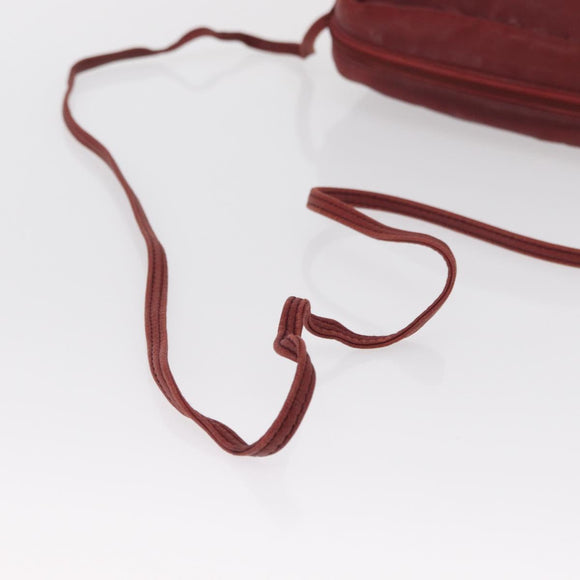 LOEWE Shoulder Bag Leather Red Auth bs32881