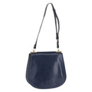LOEWE Shoulder Bag Leather Blue Auth bs32882-1
