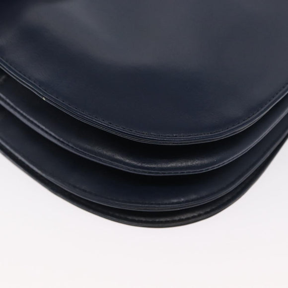 LOEWE Shoulder Bag Leather Blue Auth bs32882