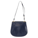LOEWE Shoulder Bag Leather Blue Auth bs32882-13
