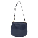 LOEWE Shoulder Bag Leather Blue Auth bs32882-2