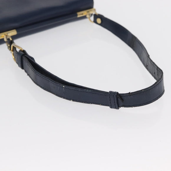 LOEWE Shoulder Bag Leather Blue Auth bs32882