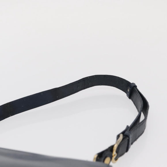 LOEWE Umhängetasche Leder Blau Auth bs32882