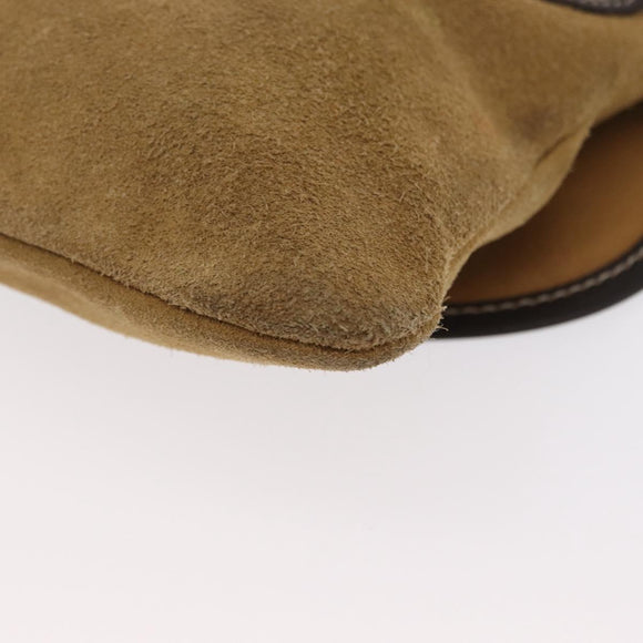 LOEWE Shoulder Bag Suede Brown Auth bs32883