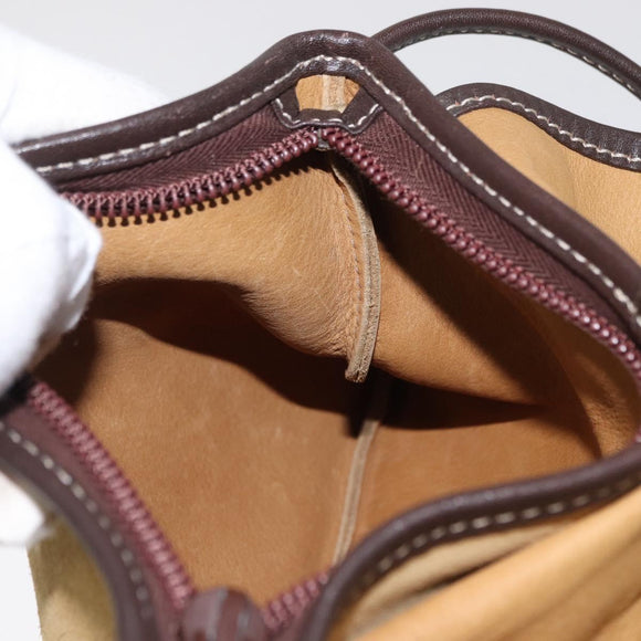 LOEWE Shoulder Bag Suede Brown Auth bs32883