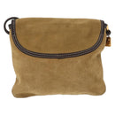 LOEWE Shoulder Bag Suede Brown Auth bs32883-2