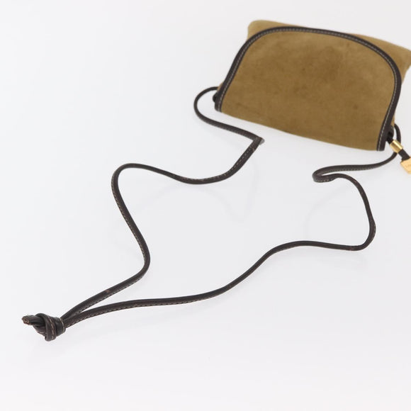 LOEWE Shoulder Bag Suede Brown Auth bs32883