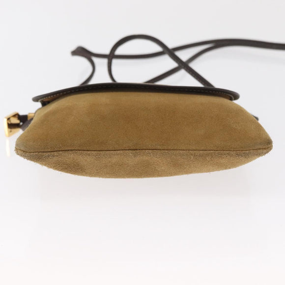 LOEWE Shoulder Bag Suede Brown Auth bs32883