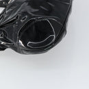 Salvatore Ferragamo Ganchei Hand Bag Patent leather Black Silver Auth bs32886-13